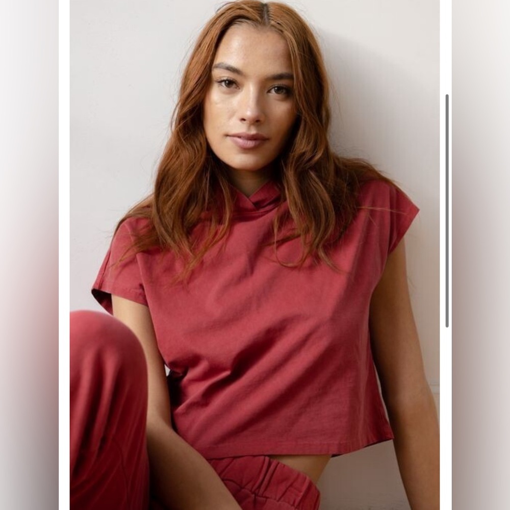 Never worn Organic Cotton Crop Hoodie